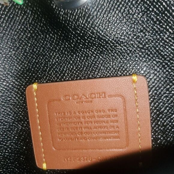 RETAIL Coach Zebra Print Willow Bucket Bag + Black Coach "Pillow" Wristlet - Picture 12 of 16